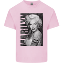 Marilyn Tattoo Mens Cotton T-Shirt Tee Top Light Pink