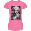 Marilyn Tattoo Womens Petite Cut T-Shirt Azalea