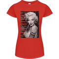 Marilyn Tattoo Womens Petite Cut T-Shirt Red