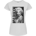 Marilyn Tattoo Womens Petite Cut T-Shirt White