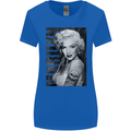Marilyn Tattoo Womens Wider Cut T-Shirt Royal Blue