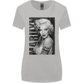 Marilyn Tattoo Womens Wider Cut T-Shirt Sports Grey