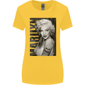 Marilyn Tattoo Womens Wider Cut T-Shirt Yellow