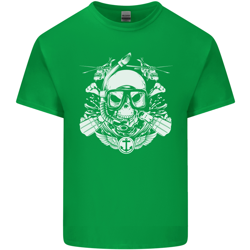 Marine Scuba Diver Navy Seals SBS Diving Kids T-Shirt Childrens Irish Green