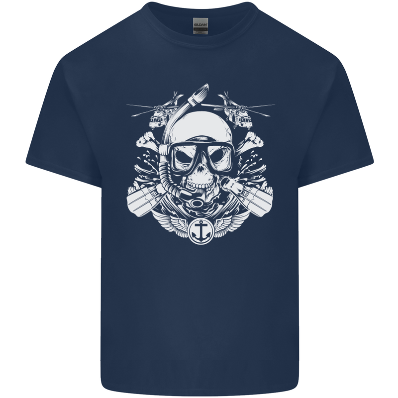 Marine Scuba Diver Navy Seals SBS Diving Kids T-Shirt Childrens Navy Blue