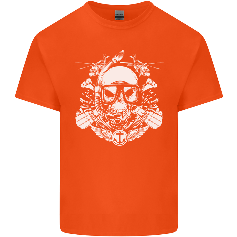 Marine Scuba Diver Navy Seals SBS Diving Kids T-Shirt Childrens Orange