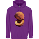 Mars Peach Space Planets Cosmos Childrens Kids Hoodie Purple