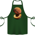 Mars Peach Space Planets Cosmos Cotton Apron 100% Organic Forest Green