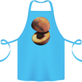 Mars Peach Space Planets Cosmos Cotton Apron 100% Organic Turquoise