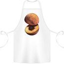 Mars Peach Space Planets Cosmos Cotton Apron 100% Organic White