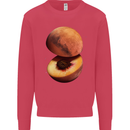 Mars Peach Space Planets Cosmos Kids Sweatshirt Jumper Heliconia