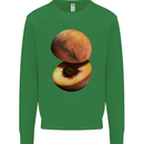 Mars Peach Space Planets Cosmos Kids Sweatshirt Jumper Irish Green
