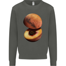 Mars Peach Space Planets Cosmos Kids Sweatshirt Jumper Storm Grey