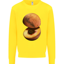Mars Peach Space Planets Cosmos Kids Sweatshirt Jumper Yellow