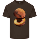 Mars Peach Space Planets Cosmos Kids T-Shirt Childrens Chocolate