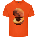 Mars Peach Space Planets Cosmos Kids T-Shirt Childrens Orange