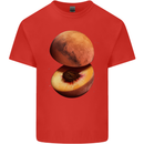 Mars Peach Space Planets Cosmos Kids T-Shirt Childrens Red