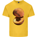 Mars Peach Space Planets Cosmos Kids T-Shirt Childrens Yellow