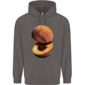 Mars Peach Space Planets Cosmos Mens 80% Cotton Hoodie Charcoal