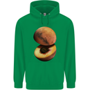 Mars Peach Space Planets Cosmos Mens 80% Cotton Hoodie Irish Green