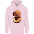 Mars Peach Space Planets Cosmos Mens 80% Cotton Hoodie Light Pink