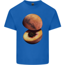Mars Peach Space Planets Cosmos Mens Cotton T-Shirt Tee Top Royal Blue