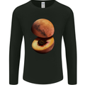 Mars Peach Space Planets Cosmos Mens Long Sleeve T-Shirt Black