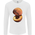 Mars Peach Space Planets Cosmos Mens Long Sleeve T-Shirt White
