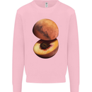 Mars Peach Space Planets Cosmos Mens Sweatshirt Jumper Light Pink