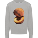 Mars Peach Space Planets Cosmos Mens Sweatshirt Jumper Sports Grey