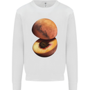 Mars Peach Space Planets Cosmos Mens Sweatshirt Jumper White