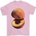 Mars Peach Space Planets Cosmos Mens T-Shirt Cotton Gildan Light Pink