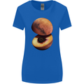 Mars Peach Space Planets Cosmos Womens Wider Cut T-Shirt Royal Blue