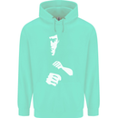 Martial Arts Silhouette MMA Jeet Kune Do Childrens Kids Hoodie Peppermint