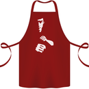 Martial Arts Silhouette MMA Jeet Kune Do Cotton Apron 100% Organic Maroon