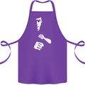 Martial Arts Silhouette MMA Jeet Kune Do Cotton Apron 100% Organic Purple