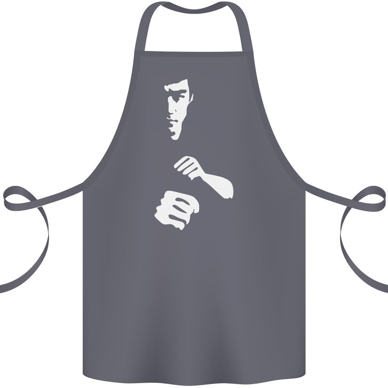 Martial Arts Silhouette MMA Jeet Kune Do Cotton Apron 100% Organic Steel