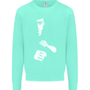 Martial Arts Silhouette MMA Jeet Kune Do Kids Sweatshirt Jumper Peppermint