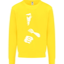 Martial Arts Silhouette MMA Jeet Kune Do Kids Sweatshirt Jumper Yellow