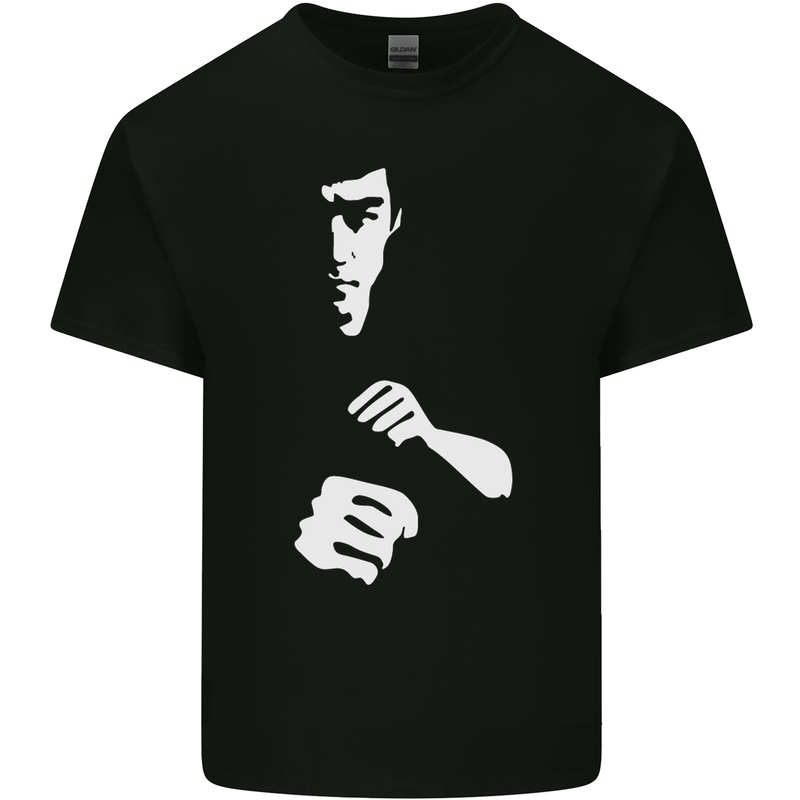 Martial Arts Silhouette MMA Jeet Kune Do Kids T-Shirt Childrens Black