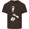 Martial Arts Silhouette MMA Jeet Kune Do Kids T-Shirt Childrens Chocolate