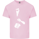 Martial Arts Silhouette MMA Jeet Kune Do Kids T-Shirt Childrens Light Pink