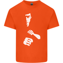 Martial Arts Silhouette MMA Jeet Kune Do Kids T-Shirt Childrens Orange