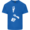 Martial Arts Silhouette MMA Jeet Kune Do Kids T-Shirt Childrens Royal Blue