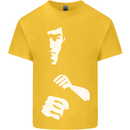 Martial Arts Silhouette MMA Jeet Kune Do Kids T-Shirt Childrens Yellow