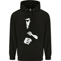 Martial Arts Silhouette MMA Jeet Kune Do Mens 80% Cotton Hoodie Black