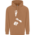 Martial Arts Silhouette MMA Jeet Kune Do Mens 80% Cotton Hoodie Caramel Latte