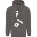 Martial Arts Silhouette MMA Jeet Kune Do Mens 80% Cotton Hoodie Charcoal