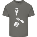 Martial Arts Silhouette MMA Jeet Kune Do Mens Cotton T-Shirt Tee Top Charcoal