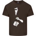 Martial Arts Silhouette MMA Jeet Kune Do Mens Cotton T-Shirt Tee Top Dark Chocolate